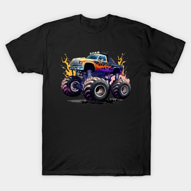 Monster Cars And Tracks Lover T-Shirt by busines_night